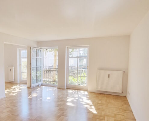 VERMIETET! Gepflegte 2-Zimmer-Erdgeschoss-Wohnung mit Terrasse und Garten in Sendling-Westpark