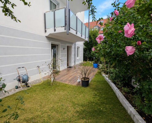 Barrierefreie Gartenwohnung mit zwei Terrassen in attraktiver Lage von Markt Schwaben